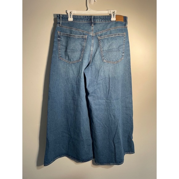 American Eagle A-Line Fit Wide Leg Baggy Jeans Size 12 Casual Effortless 2025 - Picture 6 of 14